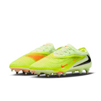 Nike Phantom 6 Low Elite IJzeren-Nop Voetbalschoenen (SG) Geel Oranje Zwart
