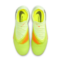 Nike Phantom 6 Low Elite IJzeren-Nop Voetbalschoenen (SG) Geel Oranje Zwart