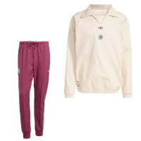 Survêtement adidas Ajax Terrace Icones beige bordeaux