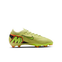 Nike Zoom Mercurial Vapor 16 Pro Gazon Naturel Chaussures de Foot (FG) Enfants Jaune Jaune Néon Orange