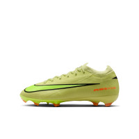 Nike Zoom Mercurial Vapor 16 Pro Gazon Naturel Chaussures de Foot (FG) Enfants Jaune Jaune Néon Orange
