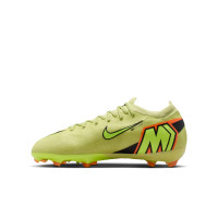 Nike Zoom Mercurial Vapor 16 Pro Gazon Naturel Chaussures de Foot (FG) Enfants Jaune Jaune Néon Orange