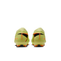 Nike Zoom Mercurial Vapor 16 Pro Gazon Naturel Chaussures de Foot (FG) Enfants Jaune Jaune Néon Orange
