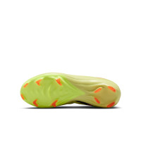Nike Zoom Mercurial Vapor 16 Pro Gazon Naturel Chaussures de Foot (FG) Enfants Jaune Jaune Néon Orange
