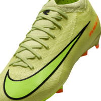 Nike Zoom Mercurial Vapor 16 Pro Gazon Naturel Chaussures de Foot (FG) Enfants Jaune Jaune Néon Orange