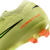 Nike Zoom Mercurial Vapor 16 Pro Gazon Naturel Chaussures de Foot (FG) Enfants Jaune Jaune Néon Orange