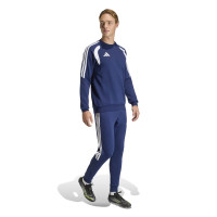 Pull adidas Tiro 26 League Crew bleu foncé et blanc