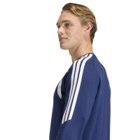 Pull adidas Tiro 26 League Crew bleu foncé et blanc