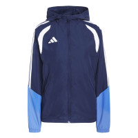 adidas Tiro 26 Competition Allweather Jack Dames Donkerblauw Blauw