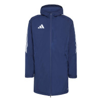 adidas Tiro 26 Lange Winterjas Donkerblauw Wit