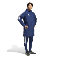 adidas Tiro 26 Lange Winterjas Donkerblauw Wit