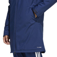 adidas Tiro 26 Lange Winterjas Donkerblauw Wit
