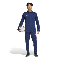 Veste d'entraînement adidas Entrada 26 bleu foncé blanc