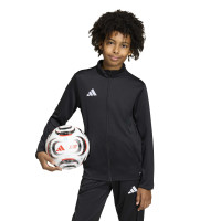 Veste d'entraînement adidas Entrada 26 pour Enfants, noir et blanc