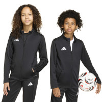 Veste d'entraînement adidas Entrada 26 pour Enfants, noir et blanc