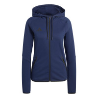Combinaison de jogging zippée adidas Tiro Travel pour femmes, bleu foncé