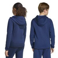 adidas Tiro Travel Sweat Vest Kids Donkerblauw