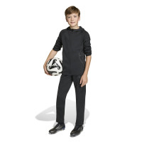 Combinaison de jogging à fermeture éclair intégrale adidas Tiro Travel pour Enfants, noire