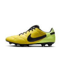 Nike Premier III Gazon Naturel Chaussures de Foot (FG) Jaune Noir Jaune Néon