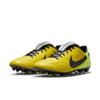 Nike Premier III Gazon Naturel Chaussures de Foot (FG) Jaune Noir Jaune Néon