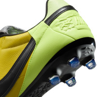 Nike Premier III Gazon Naturel Chaussures de Foot (FG) Jaune Noir Jaune Néon