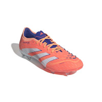 adidas Predator Pro Gazon Naturel Chaussures de Foot (FG) Orange Blanc Bleu