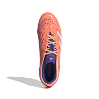 adidas Predator Pro Gazon Naturel Chaussures de Foot (FG) Orange Blanc Bleu