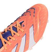adidas Predator Pro Gazon Naturel Chaussures de Foot (FG) Orange Blanc Bleu