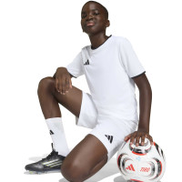 adidas Entrada 26 Voetbalbroekje Kids Wit Zwart