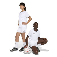 adidas Entrada 26 Voetbalbroekje Kids Wit Zwart