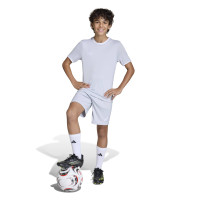 Kit de football adidas Entrada 26 pour Enfants, gris et blanc