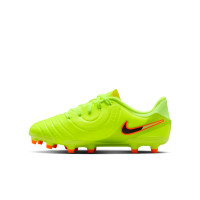 Nike Tiempo Legend 10 Academy Gras / Kunstgras Voetbalschoenen (MG) Kids Neongeel Zwart Oranje