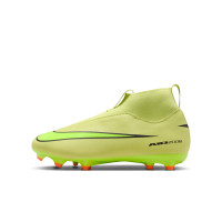Nike Zoom Mercurial Superfly 10 Academy Gras / Kunstgras Voetbalschoenen (MG) Kids Geel Neongeel Oranje