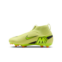 Nike Zoom Mercurial Superfly 10 Academy Gras / Kunstgras Voetbalschoenen (MG) Kids Geel Neongeel Oranje