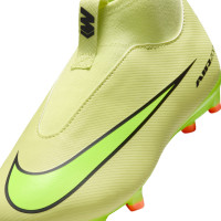 Nike Zoom Mercurial Superfly 10 Academy Gras / Kunstgras Voetbalschoenen (MG) Kids Geel Neongeel Oranje
