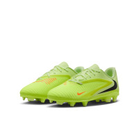 Nike Phantom 6 Low Club Gras / Kunstgras Voetbalschoenen (MG) Kids Geel Oranje Zwart