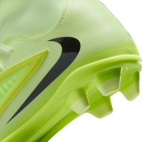 Nike Phantom 6 High Club Gazon Naturel Artificiel Chaussures de Foot (MG) Enfants Bleu Clair Rouge Vif Noir