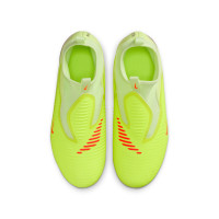 Nike Phantom 6 High Academy Veterloze Gras / Kunstgras Voetbalschoenen (MG) Kids Geel Oranje Zwart