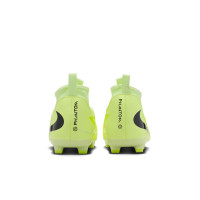 Nike Phantom 6 High Academy Veterloze Gras / Kunstgras Voetbalschoenen (MG) Kids Geel Oranje Zwart