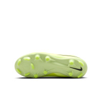 Nike Phantom 6 High Academy Veterloze Gras / Kunstgras Voetbalschoenen (MG) Kids Geel Oranje Zwart