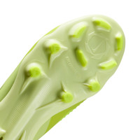 Nike Phantom 6 High Academy Sans Lacets Gazon Naturel Artificiel Chaussures de Foot (MG) Enfants Jaune Orange Noir