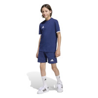 Pantalon d'entraînement adidas Entrada 26 Sweat pour Enfants, bleu foncé et blanc