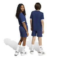 Pantalon d'entraînement adidas Entrada 26 Sweat pour Enfants, bleu foncé et blanc