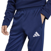 Survêtement adidas Entrada 26 à 1/4 fermeture éclair pour enfants, bleu foncé et blanc