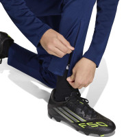 Survêtement adidas Entrada 26 à 1/4 fermeture éclair pour enfants, bleu foncé et blanc
