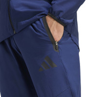 Pantalon de voyage adidas Tiro bleu foncé noir