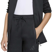 Combinaison de jogging à fermeture éclair intégrale adidas Tiro Travel pour Enfants, noire