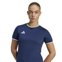 adidas Entrada 26 Voetbalshirt Dames Donkerblauw Wit