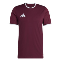 adidas Entrada 26 Voetbalshirt Donkerrood Wit