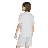 Kit de football adidas Entrada 26 pour Enfants, gris et blanc